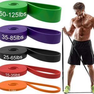 Resistance Bands, Pull Up Assist Bands - Workout Bands, Eexercise Bands, Long Resistance Bands Set for Working Out, Fitness, Training, Physical Therapy for Men Women